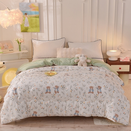 91家纺网 家纺一手货源 找家纺 （总）妖妖家纺 2023妖妖超柔水洗双层纱冬被