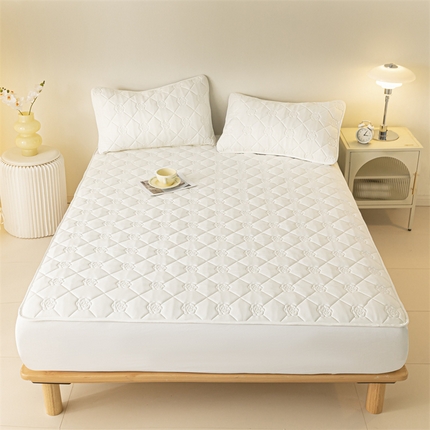 91家纺网 家纺一手货源 找家纺 （总）慕色家纺 2023新款防水大豆夹棉床笠