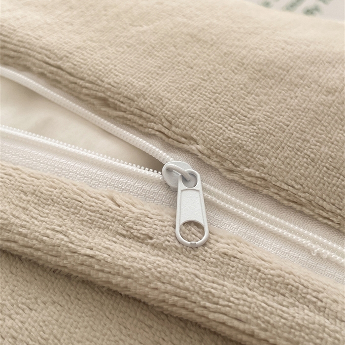 91家纺网 家纺一手货源 找家纺 古吉梦 2023新款牛奶绒纯色双拼（跑量款）四件套 杏仁+香草灰