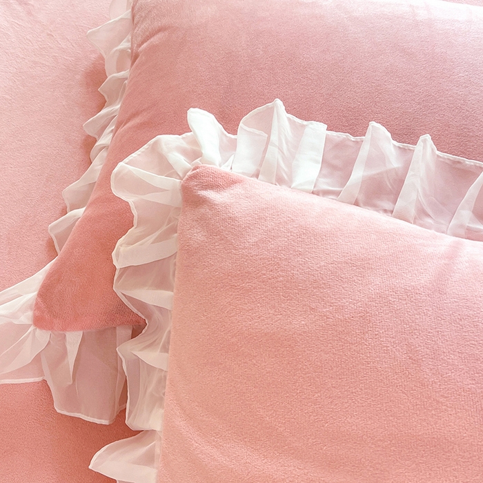 91家纺网 家纺一手货源 找家纺 唐人居 2025新款宝宝绒米朵系列-床裙 米朵-玉