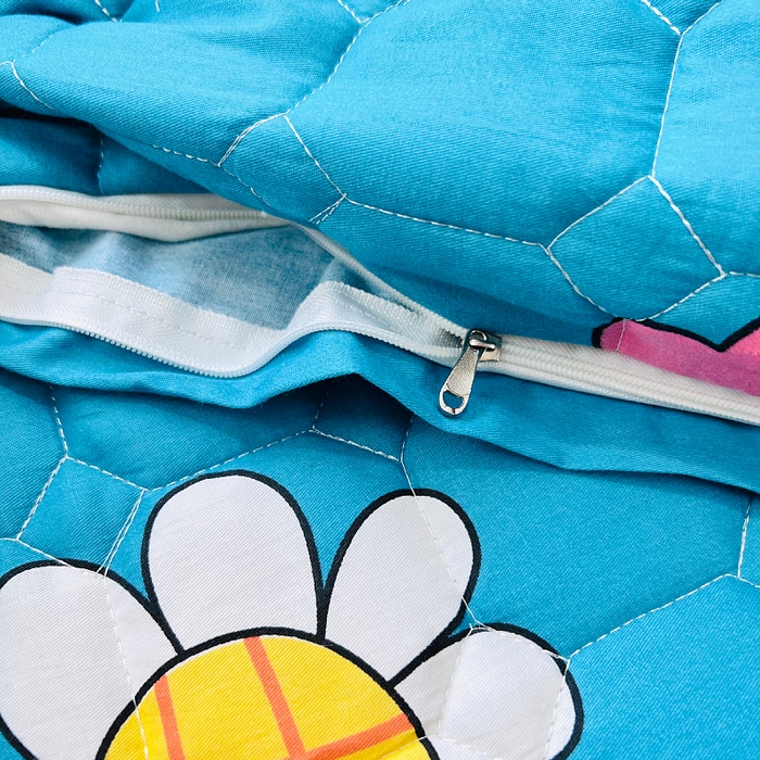 91家纺网 家纺一手货源 找家纺 小虾米 2023新款全棉卡通上下床夹棉系列被套 可爱女孩