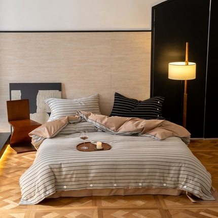 91家纺网 家纺一手货源 找家纺 （总）华超针织 2023新款双层纱100支双拼四件套