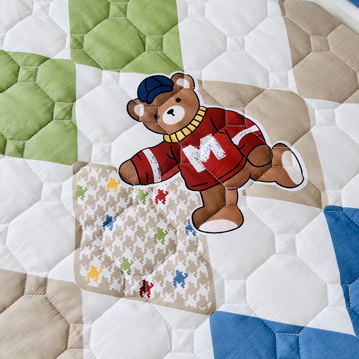 91家纺网 家纺一手货源 找家纺 小虾米 2023新款全棉卡通上下床夹棉系列床笠 欢乐熊