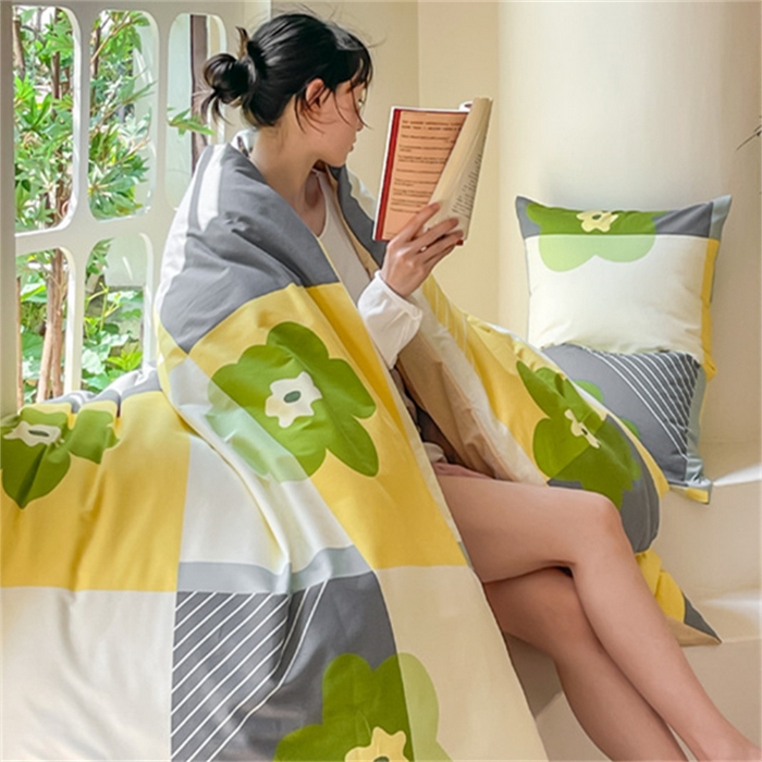 91家纺网 家纺一手货源 找家纺 棉乐町家居 2025新款全棉长绒棉磨毛四件套 蔷薇格调