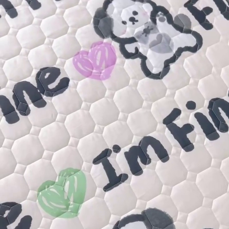 91家纺网 家纺一手货源 找家纺 小虾米 2023新款全棉卡通上下床夹棉系列床笠 调皮狗