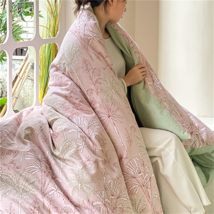 91家纺网 家纺一手货源 找家纺 首爱家纺 2025新款全棉长绒棉磨毛四件套 南枝