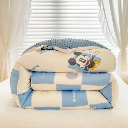 91家纺网 家纺一手货源 找家纺 米菲2023新款A类针织棉豆豆被冬被春秋被被芯被子 0欢乐派对