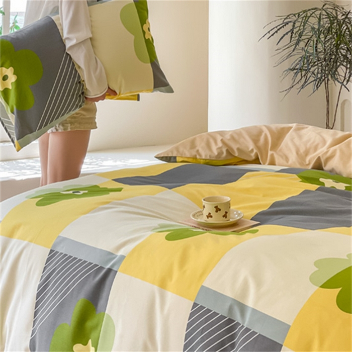 91家纺网 家纺一手货源 找家纺 棉乐町家居 2025新款全棉长绒棉磨毛四件套 蔷薇格调