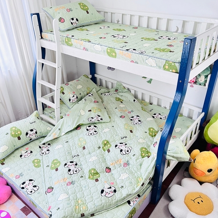 小虾米 2023新款全棉卡通上下床夹棉系列被套 幸运宝贝