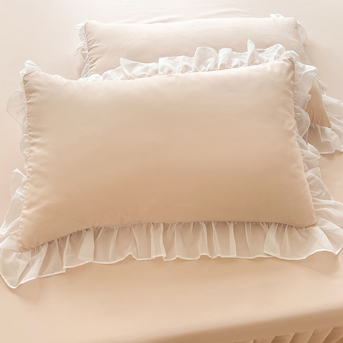 91家纺网 家纺一手货源 找家纺 唐人居 2025新款亲肤磨毛花边款床裙系列--秘密花园 秘密花园-米驼