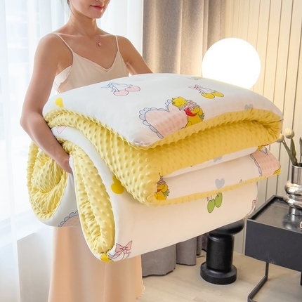 米菲2023新款A类针织棉豆豆被冬被春秋被被芯被子 0维尼熊