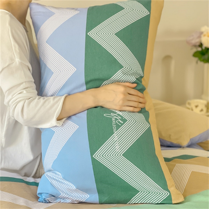 91家纺网 家纺一手货源 找家纺 棉乐町家居 2025新款全棉长绒棉磨毛四件套 晴朗