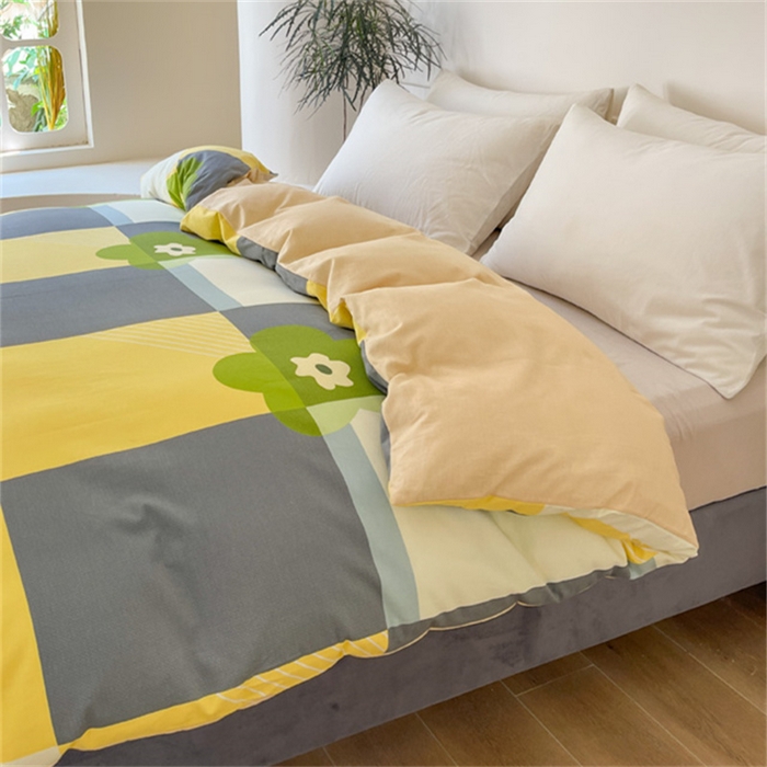 91家纺网 家纺一手货源 找家纺 棉乐町家居 2025新款全棉长绒棉磨毛四件套 蔷薇格调