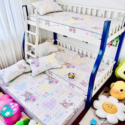 91家纺网 家纺一手货源 找家纺 （总）小虾米 2023新款全棉卡通上下床夹棉系列床笠