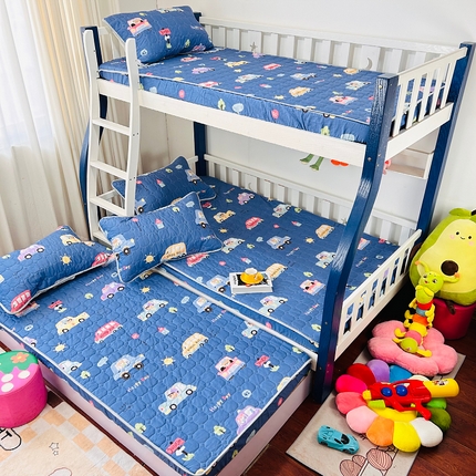 91家纺网 家纺一手货源 找家纺 （总）小虾米 2023新款全棉卡通上下床夹棉系列床笠