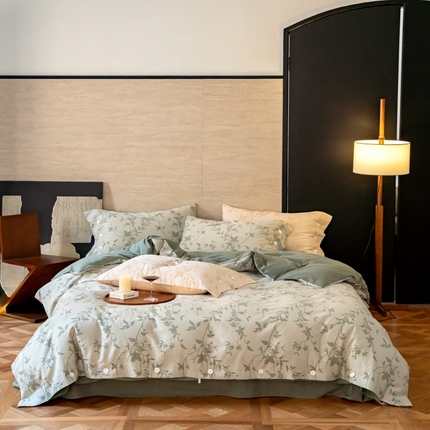 91家纺网 家纺一手货源 找家纺 （总）华超针织 2023新款60支双层立体提花四件套