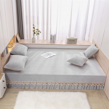 91家纺网 家纺一手货源 找家纺 （总）美优兰 2025秋冬新款牛奶绒榻榻米垫床盖（可定制）