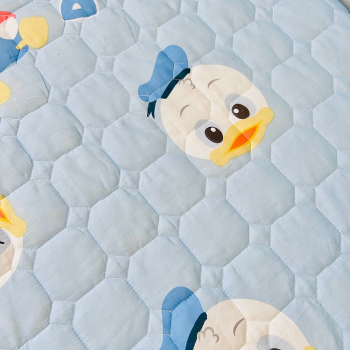 91家纺网 家纺一手货源 找家纺 小虾米 2023新款全棉卡通上下床夹棉系列床笠 海军鸭