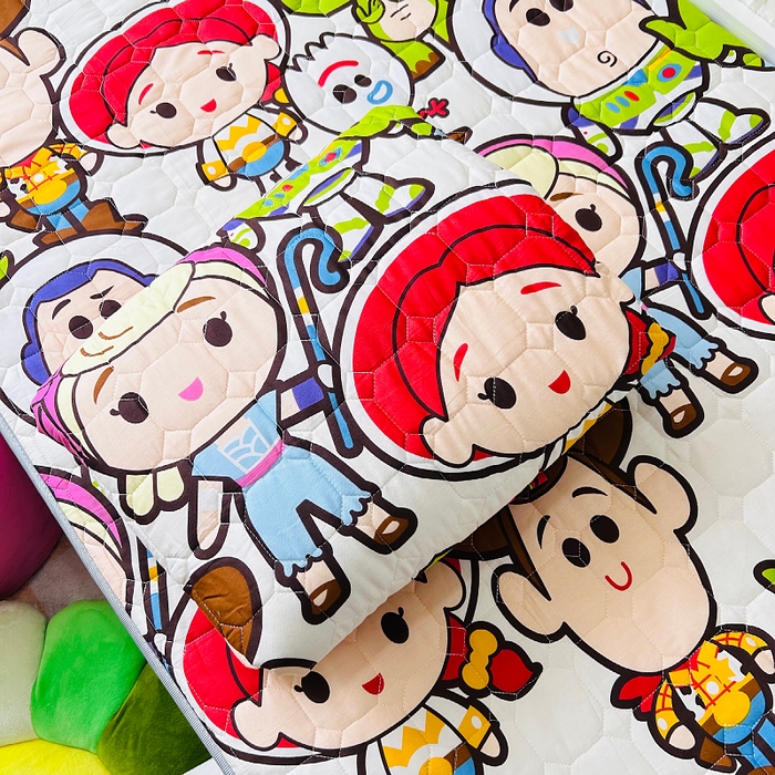 91家纺网 家纺一手货源 找家纺 小虾米 2023新款全棉卡通上下床夹棉系列被套 巴斯光年