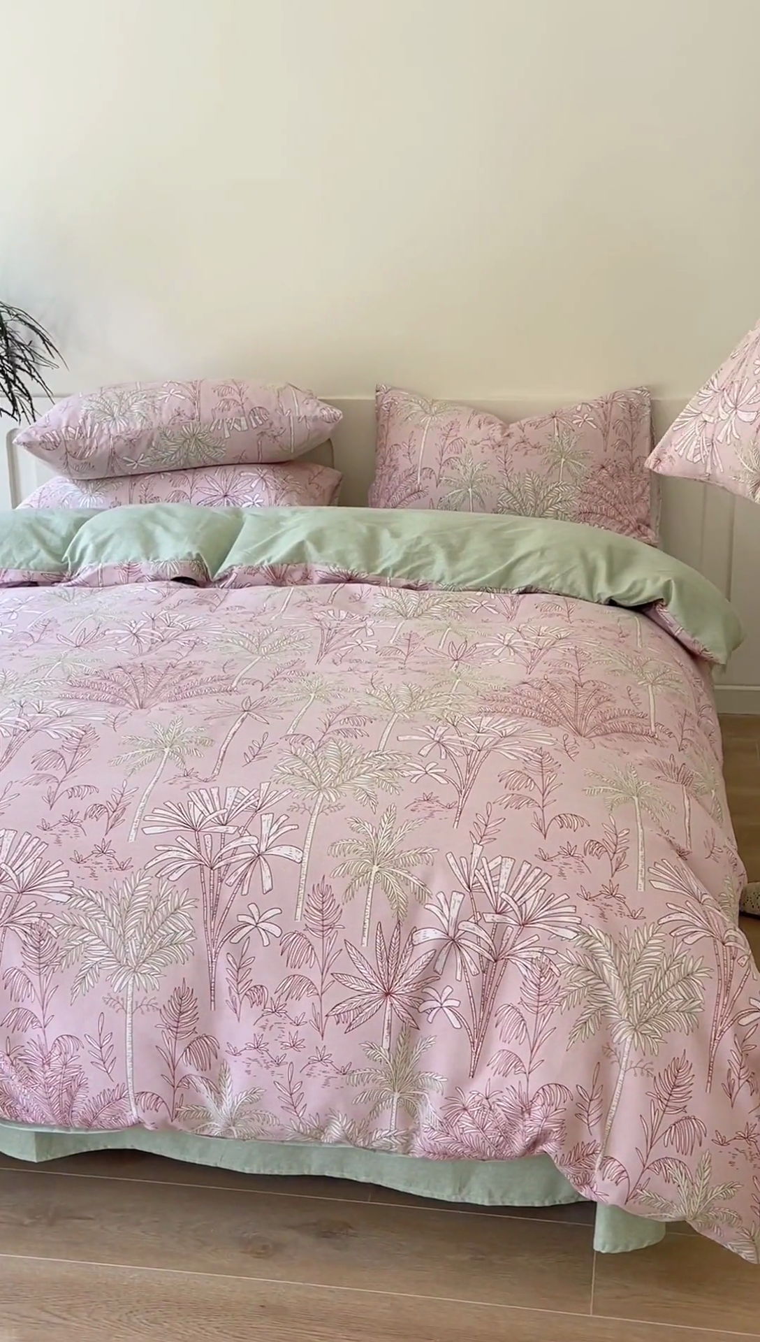 91家纺网 家纺一手货源 找家纺 首爱家纺 2025新款全棉长绒棉磨毛四件套 南枝