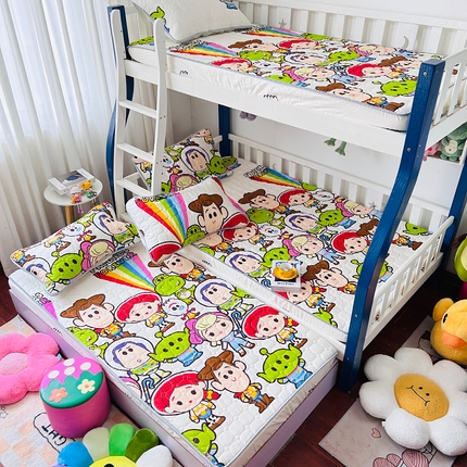小虾米 2023新款全棉卡通上下床夹棉系列床笠 巴斯光年