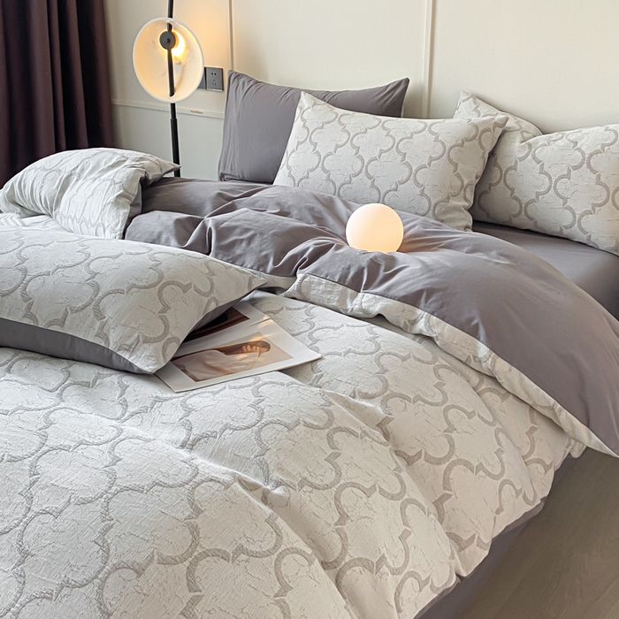 91家纺网 家纺一手货源 找家纺 （总）ab家纺 2023新款沐云提花套件