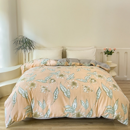 91家纺网 家纺一手货源 找家纺 （总）棉乐町家居 2025新款全棉长绒棉磨毛四件套