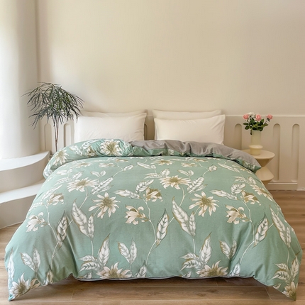 91家纺网 家纺一手货源 找家纺 （总）棉乐町家居 2025新款全棉长绒棉磨毛四件套