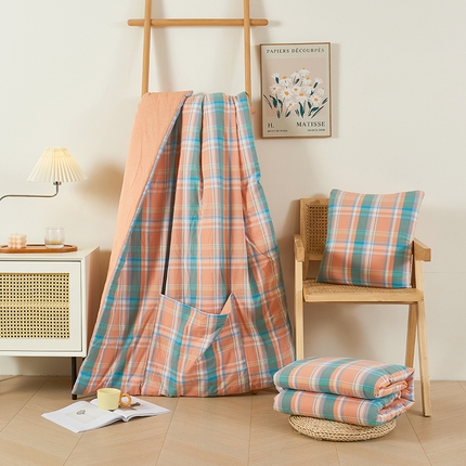 91家纺网 家纺一手货源 找家纺 （总）多米家居 2023新款水洗棉抱枕被