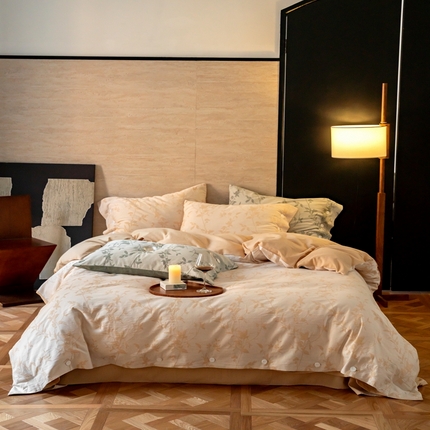 91家纺网 家纺一手货源 找家纺 （总）华超针织 2023新款60支双层立体提花四件套