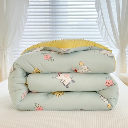 米菲2023新款A类针织棉豆豆被冬被春秋被被芯被子 小象菲菲