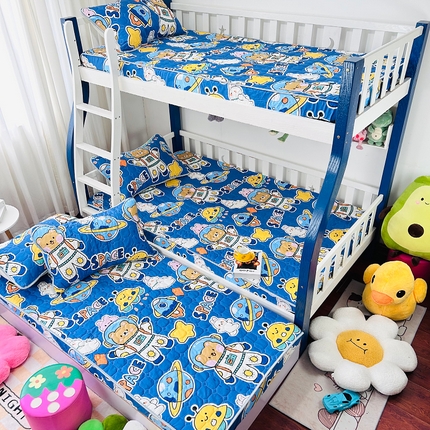 91家纺网 家纺一手货源 找家纺 （总）小虾米 2023新款全棉卡通上下床夹棉系列床笠