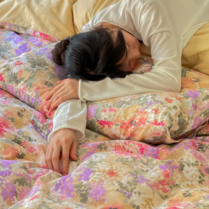 91家纺网 家纺一手货源 找家纺 首爱家纺 2025新款全棉长绒棉磨毛四件套 莫奈花园