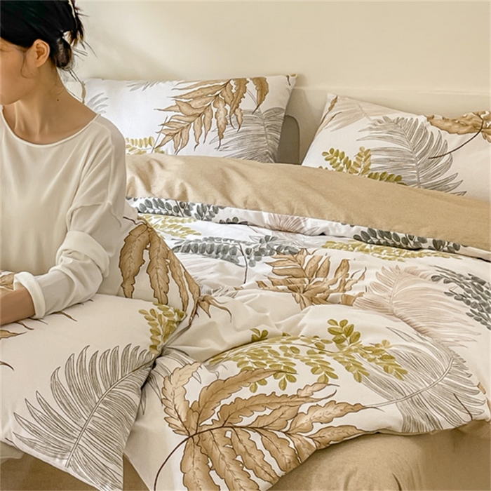 91家纺网 家纺一手货源 找家纺 首爱家纺 2025新款全棉长绒棉磨毛四件套 密枝