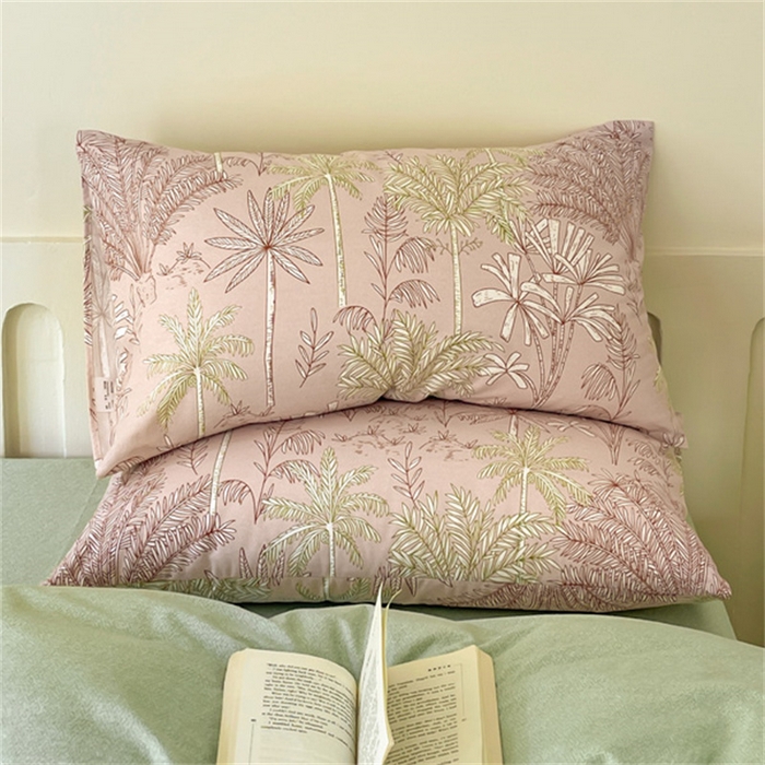 91家纺网 家纺一手货源 找家纺 首爱家纺 2025新款全棉长绒棉磨毛四件套 南枝