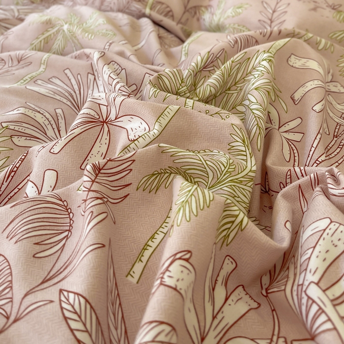 91家纺网 家纺一手货源 找家纺 棉乐町家居 2025新款全棉长绒棉磨毛四件套 南枝