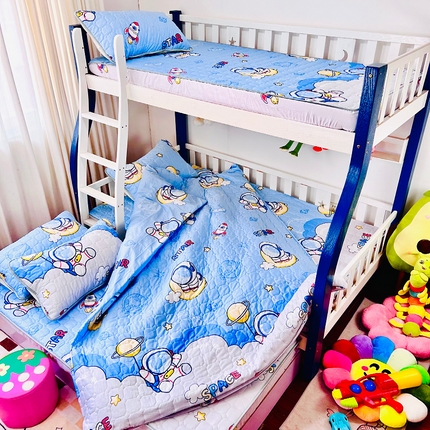 小虾米 2023新款全棉卡通上下床夹棉系列被套 探索星球