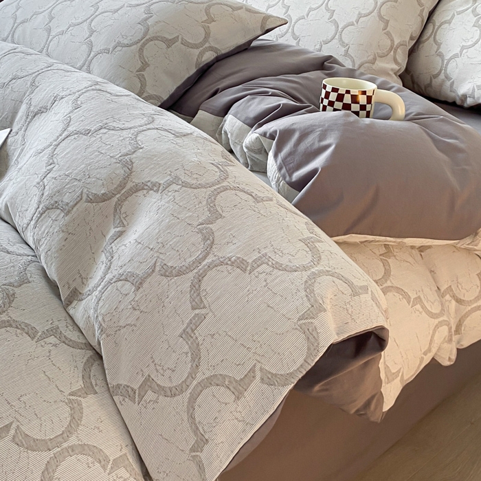 91家纺网 家纺一手货源 找家纺 （总）ab家纺 2023新款沐云提花套件