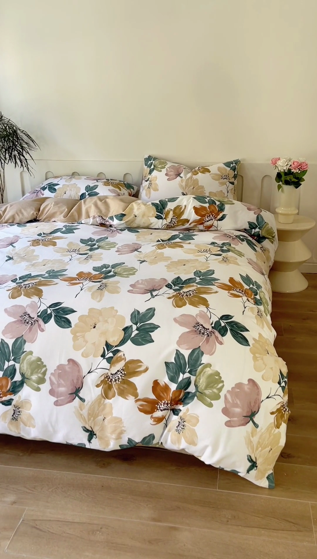 91家纺网 家纺一手货源 找家纺 棉乐町家居 2025新款全棉长绒棉磨毛四件套 花尤墨