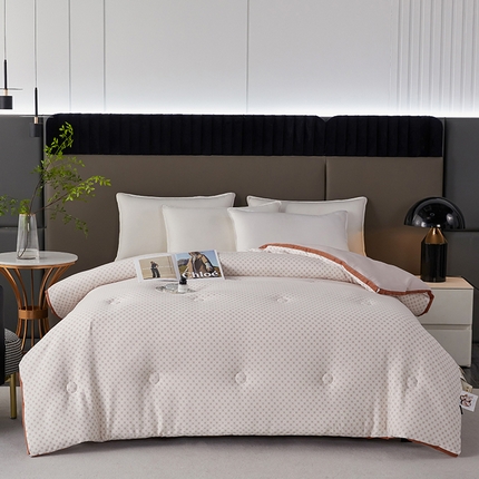 91家纺网 家纺一手货源 找家纺 （总）丽卡家纺 2023新款元绒棉双层纱被子被芯