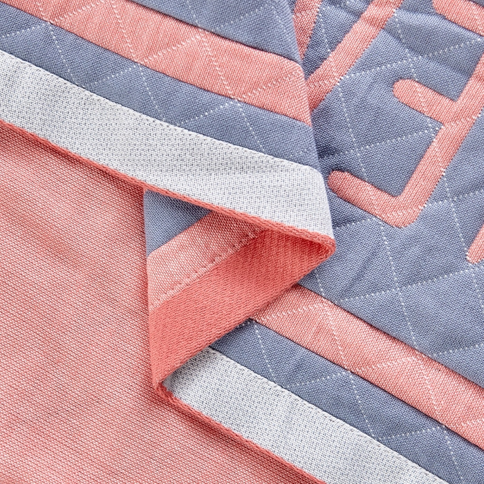 91家纺网 家纺一手货源 找家纺 朴尔-2023新款彩色糖果系列纯棉三层纱布枕巾-朴尔 调皮狗橘色