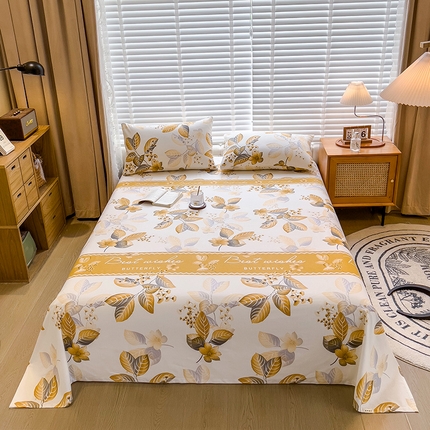 芃成家纺 2023磨毛单床单 晚秋