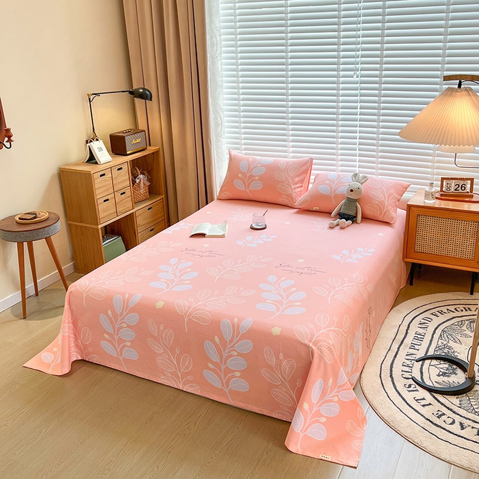 91家纺网 家纺一手货源 找家纺 芃成家纺 2023磨毛单床单 春色朝阳