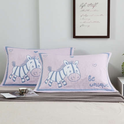 91家纺网 家纺一手货源 找家纺 （总）朴尔-2023新款彩色糖果系列纯棉三层纱布枕巾-朴尔