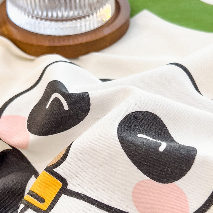 91家纺网 家纺一手货源 找家纺 芃成家纺 2023新款磨毛单床笠 艺术熊猫