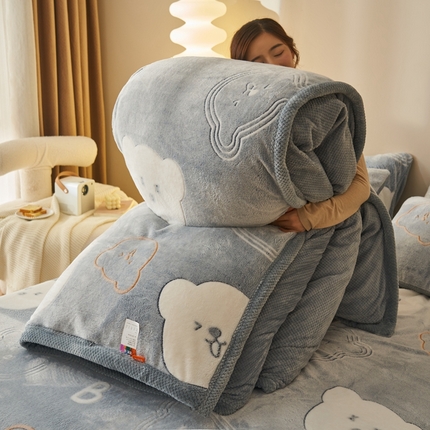 21度C 2023新款雪花绒被套 梦幻乐熊