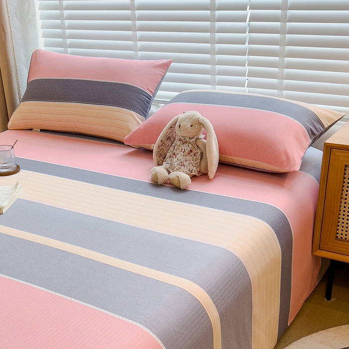 91家纺网 家纺一手货源 找家纺 芃成家纺 2023新款磨毛系列磨毛枕套 梦幻空间-粉