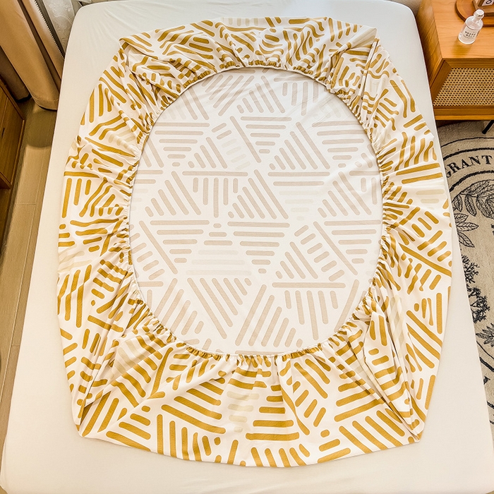 91家纺网 家纺一手货源 找家纺 芃成家纺 2023新款磨毛单床笠 格调