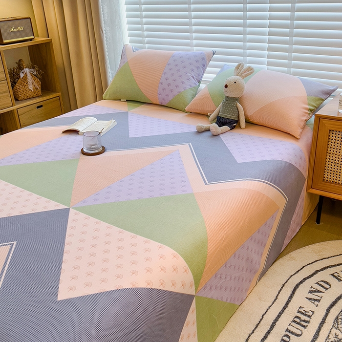 91家纺网 家纺一手货源 找家纺 芃成家纺 2023磨毛单床单 多维空间