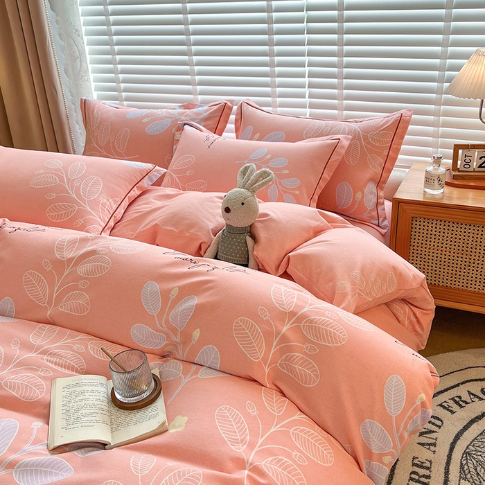 91家纺网 家纺一手货源 找家纺 芃成家纺 2023新品磨毛被套 春色朝阳